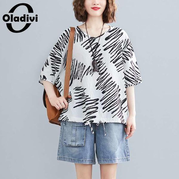 women's blouses & shirts oladivi big plus size women fashion printed casual blouse summer shirt ladies loose style tees tunic blus, White
women's blouses & shirts oladivi big plus size women fashion printed casual blouse summer shirt ladies loose style tees tunic blus, White
