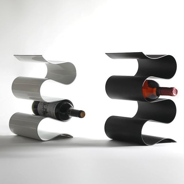 other home decor modern light luxury wine rack storage decoration hardcover model room iron creative bottle holder
