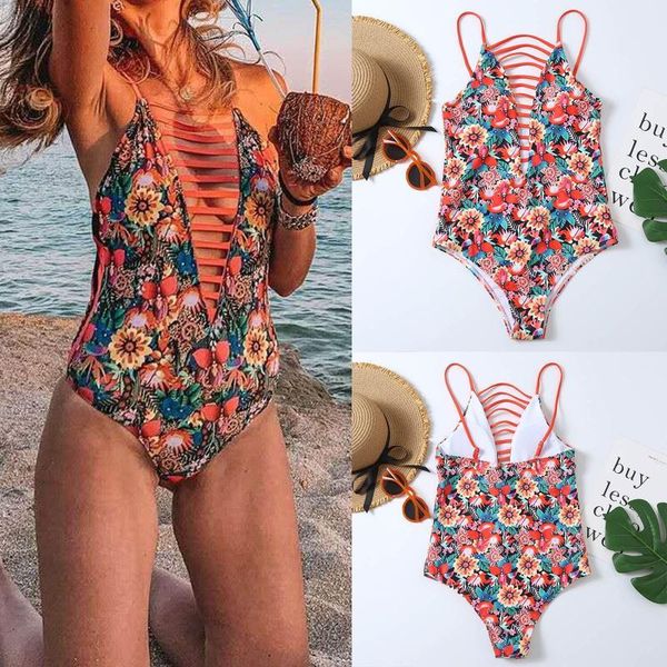 summer women floral printed swimwear bikinis set swimsuit one piece hollow brazilian beachwear backless bathing suits women's, White;black
summer women floral printed swimwear bikinis set swimsuit one piece hollow brazilian beachwear backless bathing suits women's, White;black