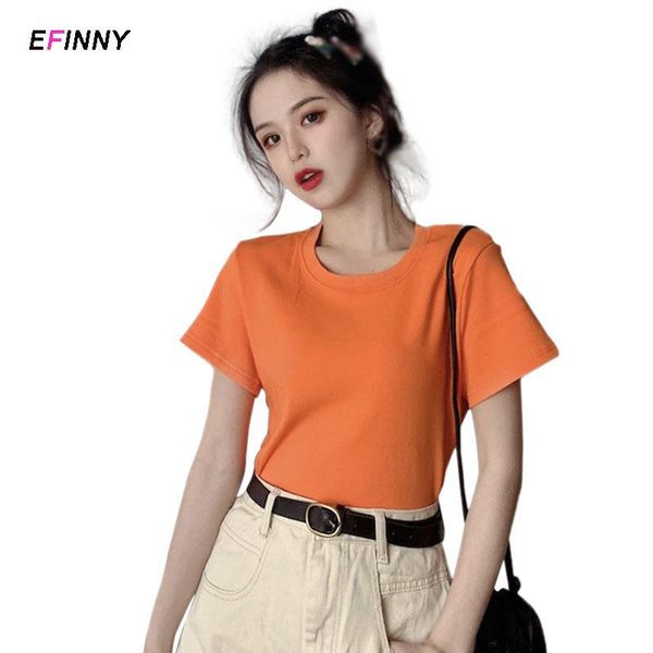 women's t-shirt summer solid color ladies sweet student short sleeve white crop streetwear casual clothes
women's t-shirt summer solid color ladies sweet student short sleeve white crop streetwear casual clothes