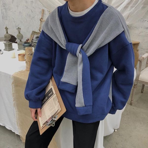 men's fake two piece coats spelling color clothes thicken hoodie hoodies casual pullover oversized black/blue sweatshirt & sweatshirts
men's fake two piece coats spelling color clothes thicken hoodie hoodies casual pullover oversized black/blue sweatshirt & sweatshirts