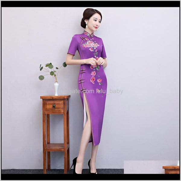 womens clothing apparel drop delivery 2021 arrival chinese long cheongsam fashion women embroidery dress elegant rayon qipao party dresses v, White;black
womens clothing apparel drop delivery 2021 arrival chinese long cheongsam fashion women embroidery dress elegant rayon qipao party dresses v, White;black