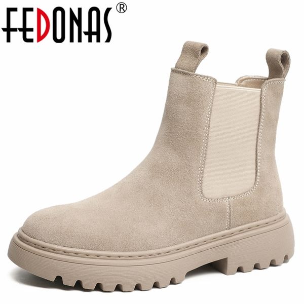 fedonas autumn winter basic women ankle boots cow suede concise working casual thick heels platforms round toe shoes woman 210914, Black
fedonas autumn winter basic women ankle boots cow suede concise working casual thick heels platforms round toe shoes woman 210914, Black