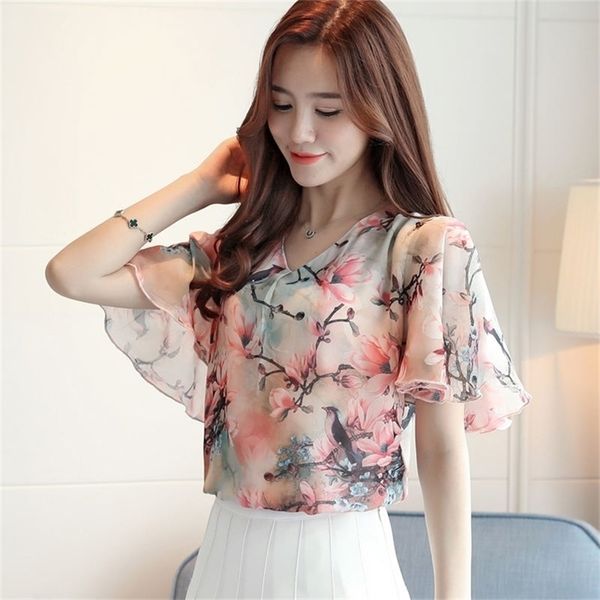 summer women's print chiffon loose shirt & blouses feminine short ruffled long sleeve v-neck plus size 4xl 210730, White
summer women's print chiffon loose shirt & blouses feminine short ruffled long sleeve v-neck plus size 4xl 210730, White