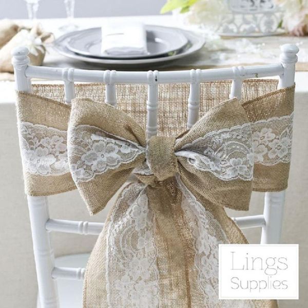 sashes 5pcs natural vintage burlap chair 2.75m lace jute tie bow for rustic wedding decorative diy event party supplies
sashes 5pcs natural vintage burlap chair 2.75m lace jute tie bow for rustic wedding decorative diy event party supplies