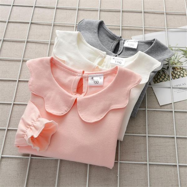spring 1 7y toddler kid girls solid ruffles long sleeve blouses autumn clothes gray white, White;black
spring 1 7y toddler kid girls solid ruffles long sleeve blouses autumn clothes gray white, White;black