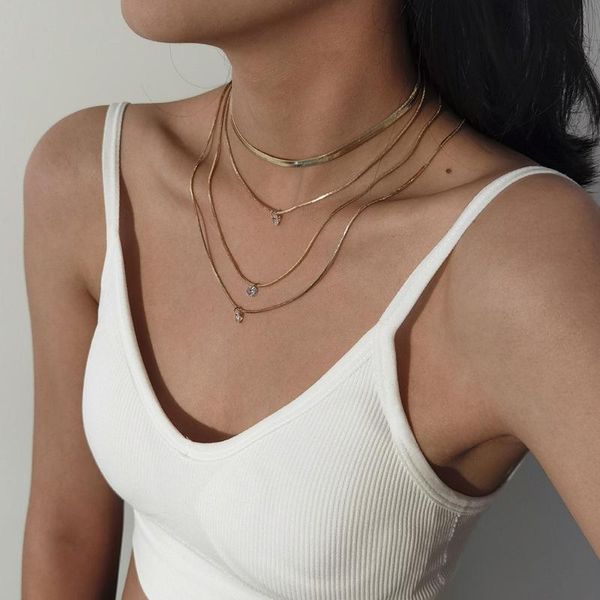 crystal geometric fine snake chain pendant necklaces for women vintage fashion gold silver color female necklace jewelry
crystal geometric fine snake chain pendant necklaces for women vintage fashion gold silver color female necklace jewelry