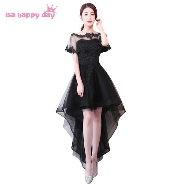 party dresses black ivory short front long back high low hem evening gowns for parties woman dress 2021 elegant women gown h4141, White;black
party dresses black ivory short front long back high low hem evening gowns for parties woman dress 2021 elegant women gown h4141, White;black