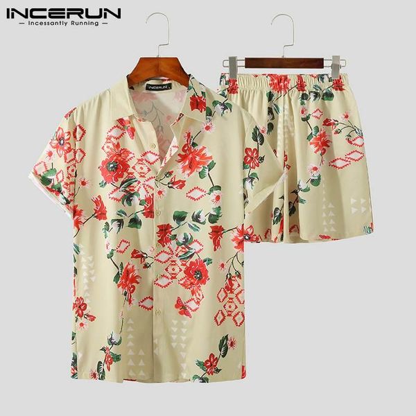 men's tracksuits incerun 2021 summer men sets flower printed lapel short sleeve shirt beach shorts streetwear casual hawaiian suits 2 p, Gray
men's tracksuits incerun 2021 summer men sets flower printed lapel short sleeve shirt beach shorts streetwear casual hawaiian suits 2 p, Gray