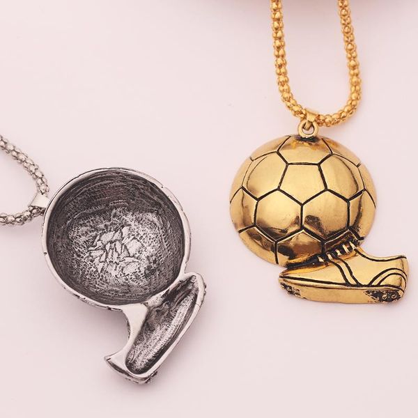 pendant necklaces play football stainless steel soccer shoes spikes with necklace trendy rock punk hiphop men jewelry, Silver
pendant necklaces play football stainless steel soccer shoes spikes with necklace trendy rock punk hiphop men jewelry, Silver