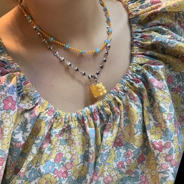 chokers fashion colorful jelly bears charm heart metal chain necklace for women girls hip hop gummy choker necklaces daily party jewelry, Golden;silver
chokers fashion colorful jelly bears charm heart metal chain necklace for women girls hip hop gummy choker necklaces daily party jewelry, Golden;silver