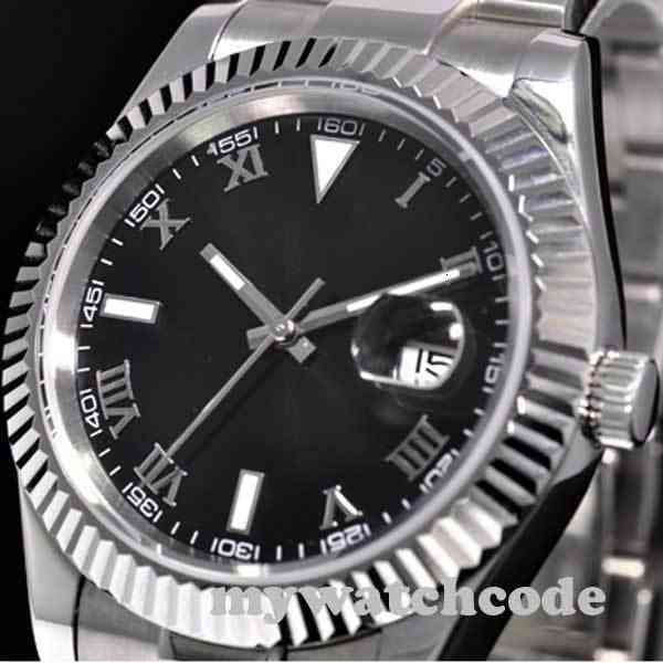 sterile bliger 40 black mm scoreboard roman marks steel solid case saffierglas automatic human clock p24, Slivery;brown
sterile bliger 40 black mm scoreboard roman marks steel solid case saffierglas automatic human clock p24, Slivery;brown