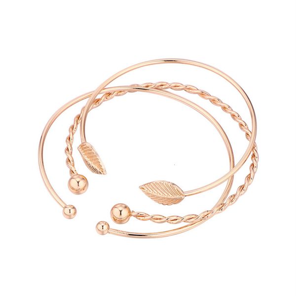 hand catenary qianzi cool wind leaf multi-layer super value alloy round ball open bracelet four piece set, Golden;silver
hand catenary qianzi cool wind leaf multi-layer super value alloy round ball open bracelet four piece set, Golden;silver