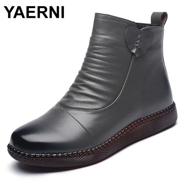 boots yaerni autumn women's shoes leather women fashion winter flats non-slip warm platform, Black
boots yaerni autumn women's shoes leather women fashion winter flats non-slip warm platform, Black