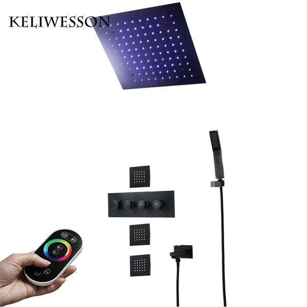 ceiling rainfall shower head led black brass thermostatic faucet tap set bathroom massage jets showers sets
ceiling rainfall shower head led black brass thermostatic faucet tap set bathroom massage jets showers sets