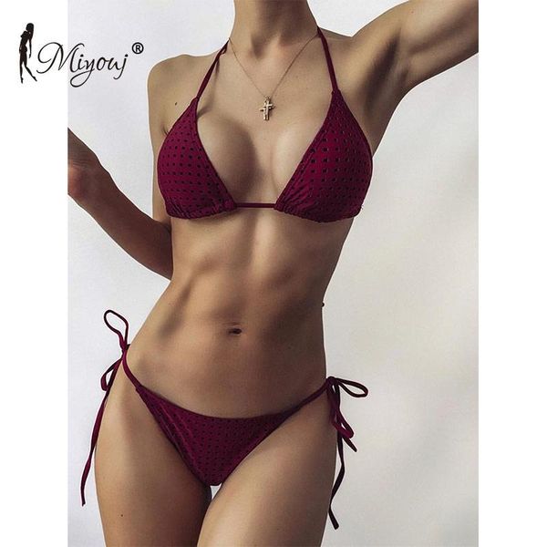 miyouj bandage adjustable thong bikinis hollow out bikini set solid color swimsuit for women 2021 bathing suit swimwear women's, White;black
miyouj bandage adjustable thong bikinis hollow out bikini set solid color swimsuit for women 2021 bathing suit swimwear women's, White;black