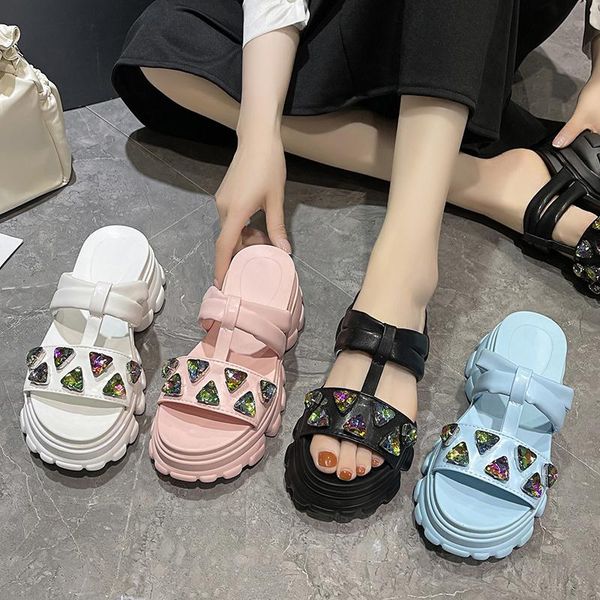 slippers rhinestone women's casual white platform summer 2021 comfortable open-toed women outdoor beach sandals ladies shoes, Black
slippers rhinestone women's casual white platform summer 2021 comfortable open-toed women outdoor beach sandals ladies shoes, Black