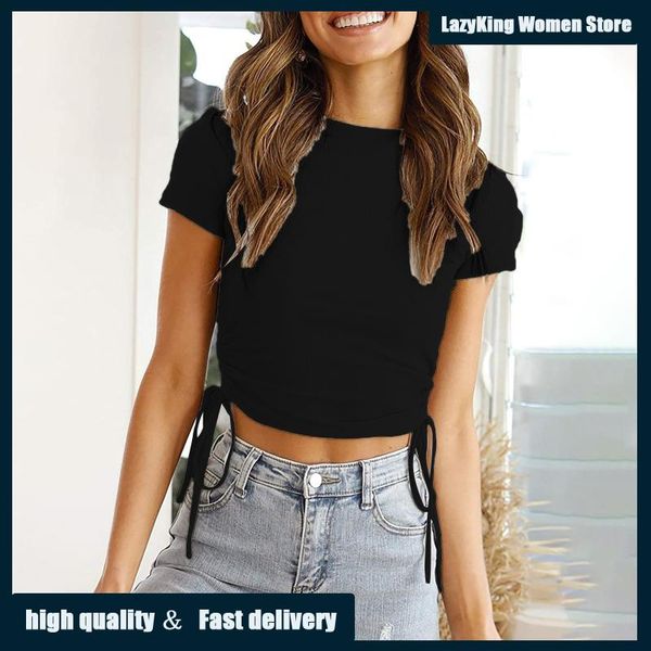 women's t-shirt lazyking o neck knit white y2k crop women summer casual t shirt basic streetwear ribber black short sleeve
women's t-shirt lazyking o neck knit white y2k crop women summer casual t shirt basic streetwear ribber black short sleeve