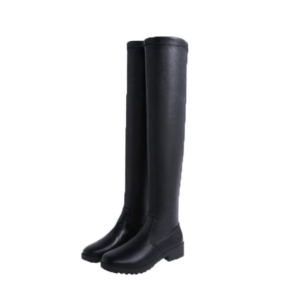 boots elastic women black cow leather over the knee high winter warm punk thigh plus size
boots elastic women black cow leather over the knee high winter warm punk thigh plus size