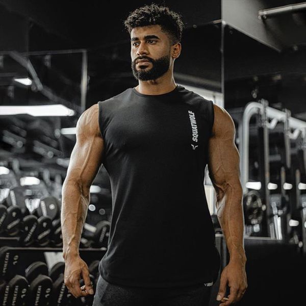 muscular mens brand fitness sportswear workout sleeveless vest bodybuilding undershirt fashion clothing, White;black
muscular mens brand fitness sportswear workout sleeveless vest bodybuilding undershirt fashion clothing, White;black