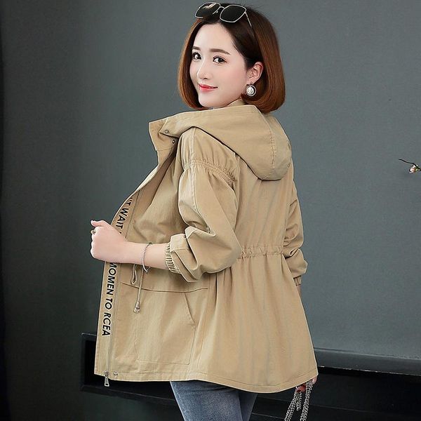 women's trench coats fashion short coat women korean spring autumn casual plus size hooded windbreaker female outerwear 3xl, Tan;black
women's trench coats fashion short coat women korean spring autumn casual plus size hooded windbreaker female outerwear 3xl, Tan;black