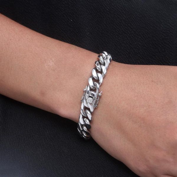 link, chain men hip hop bracelet stainless steel never fade 12mm width cuban bracelets hiphop jewelry gifts, Black
link, chain men hip hop bracelet stainless steel never fade 12mm width cuban bracelets hiphop jewelry gifts, Black
