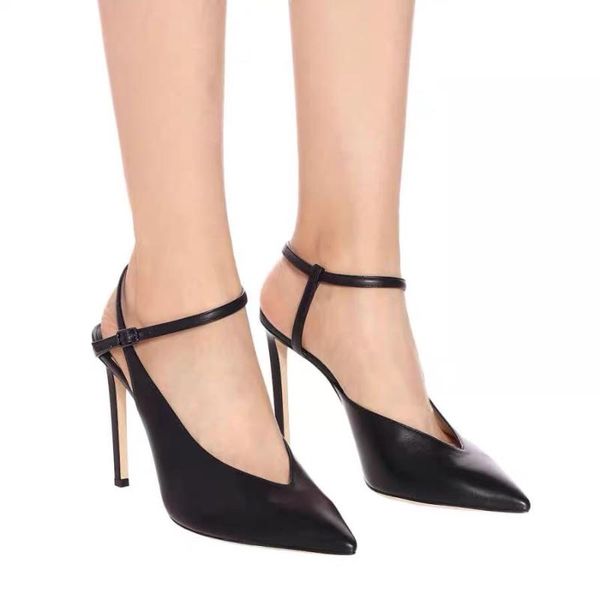 black leather pointed toe high heel sandals with thin straps heels women's shoes dress
black leather pointed toe high heel sandals with thin straps heels women's shoes dress