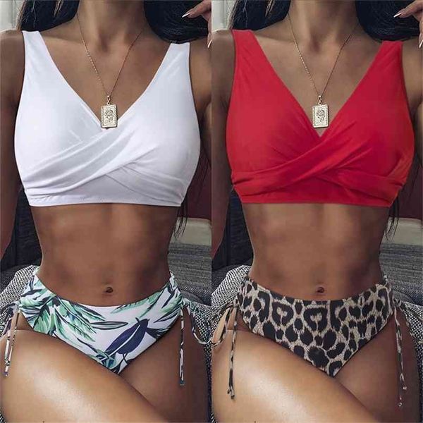 tie dye bikini high waist push up leopard elastic band swimsuit biquini with adjustable strap swimwear women 210702, White;black
tie dye bikini high waist push up leopard elastic band swimsuit biquini with adjustable strap swimwear women 210702, White;black