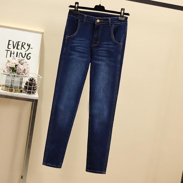 women casual denim jeans stretch high waist skinny woman plus size slim female pencil pants elastic trouser women's, Blue
women casual denim jeans stretch high waist skinny woman plus size slim female pencil pants elastic trouser women's, Blue