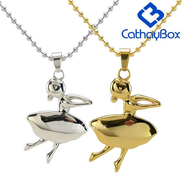 girl dancing ballerina pendant necklace gold tone stainless steel 24" 02 necklaces, Silver
girl dancing ballerina pendant necklace gold tone stainless steel 24" 02 necklaces, Silver