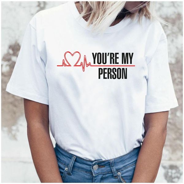 women's t-shirt fixsys greys anatomy you're my person print t shirt women korean style harajuku female ulzzang tee, White
women's t-shirt fixsys greys anatomy you're my person print t shirt women korean style harajuku female ulzzang tee, White