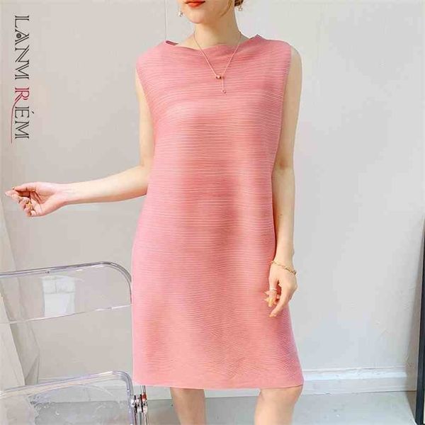 pleated round neck dress summer sleeveless pink dresses large size loose casual fashion 2d3647 210526, Black;gray
pleated round neck dress summer sleeveless pink dresses large size loose casual fashion 2d3647 210526, Black;gray