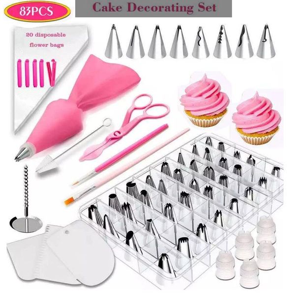 baking & pastry tools 83pcs accessories set cake decorating mouth coloring utensils silicone cutters cream scraper stand
baking & pastry tools 83pcs accessories set cake decorating mouth coloring utensils silicone cutters cream scraper stand