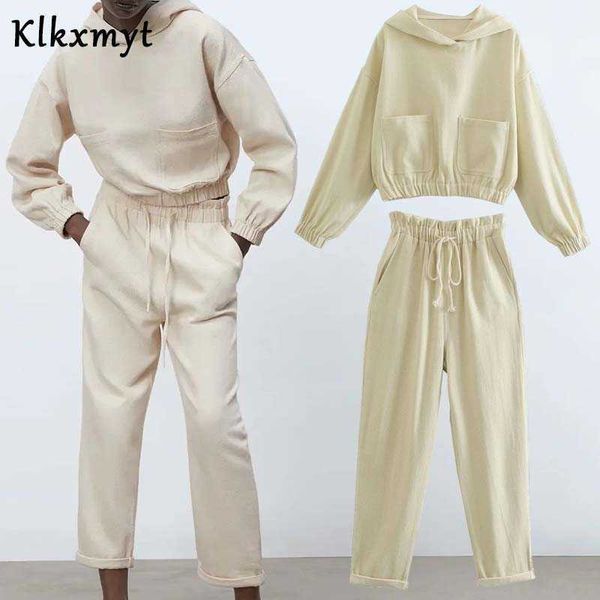 klkxmyt za vintage 2 pieces set women high street sport hoodie sweatshirt and jogging trousers pants sets 210527, White
klkxmyt za vintage 2 pieces set women high street sport hoodie sweatshirt and jogging trousers pants sets 210527, White