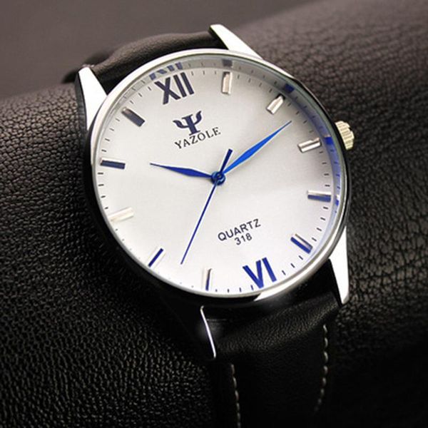 wristwatches yazole quartz watch men casual business leather strap watches classic ultra-thin blue glass mens quartz-watch reloj hombre, Slivery;brown
wristwatches yazole quartz watch men casual business leather strap watches classic ultra-thin blue glass mens quartz-watch reloj hombre, Slivery;brown