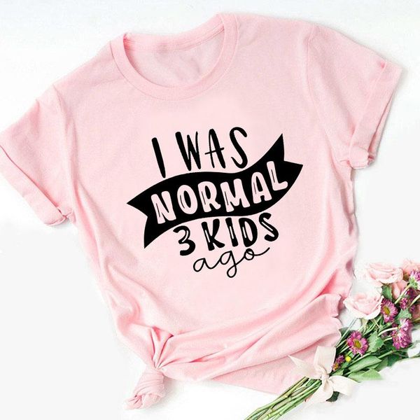 women's t-shirt zogankin female summer fashion short sleeve pink tshirts i was normal 3 kids ago letters printed women girls casual, White
women's t-shirt zogankin female summer fashion short sleeve pink tshirts i was normal 3 kids ago letters printed women girls casual, White