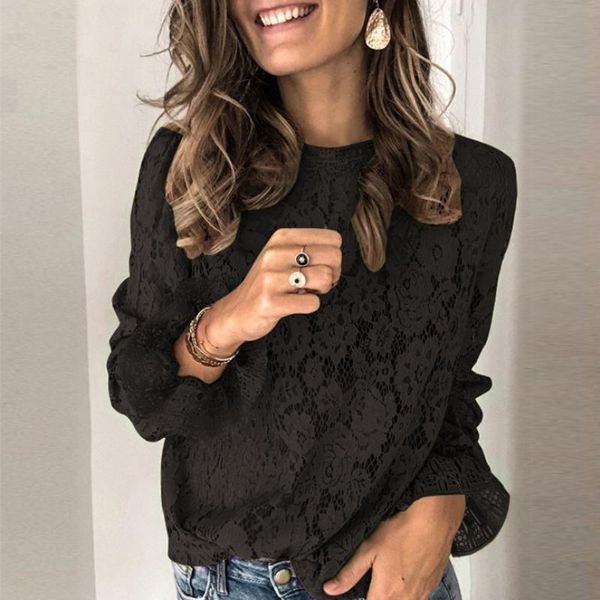women's blouses & shirts spring autumn women fashion flare sleeve hollow ladies vintage trend print round neck blouse femme, White
women's blouses & shirts spring autumn women fashion flare sleeve hollow ladies vintage trend print round neck blouse femme, White
