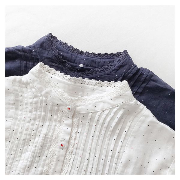women's blouses & shirts lamtrip 2021 spring cotton yarn polka dots print lace ee ruffled collar long sleeve pleated shirt blouse, White
women's blouses & shirts lamtrip 2021 spring cotton yarn polka dots print lace ee ruffled collar long sleeve pleated shirt blouse, White
