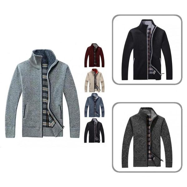 men's jackets pockets warm solid color zipper sweater for travel winter, Black;brown
men's jackets pockets warm solid color zipper sweater for travel winter, Black;brown
