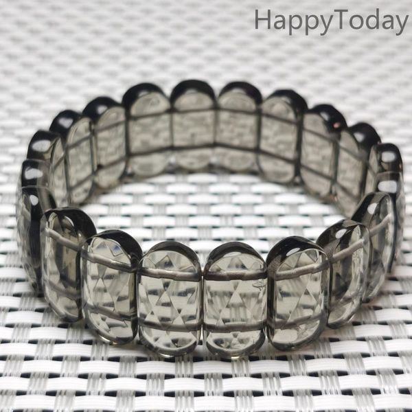 natural smokey quartz bracelets geometry long beaded stone wrap bracelet elastic bangle, Black
natural smokey quartz bracelets geometry long beaded stone wrap bracelet elastic bangle, Black
