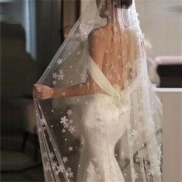 bridal veils luxurious wedding veil for pearls beaded handmade flowers women party accessories, Black
bridal veils luxurious wedding veil for pearls beaded handmade flowers women party accessories, Black