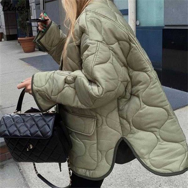 women army green winter quilted parkas female casual long sleeve pocket single breasted curved hem jacket coat 210927, Black
women army green winter quilted parkas female casual long sleeve pocket single breasted curved hem jacket coat 210927, Black