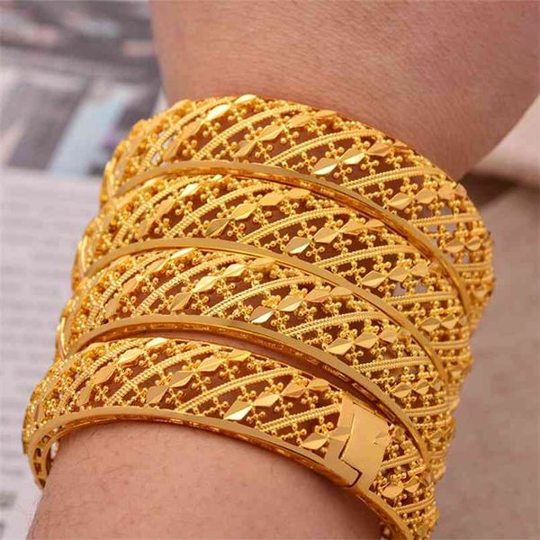 4pcs 24k dubai bangles ethiopian ethnic gold color bracelet for women girl wedding bride jewelry 210918, Black
4pcs 24k dubai bangles ethiopian ethnic gold color bracelet for women girl wedding bride jewelry 210918, Black
