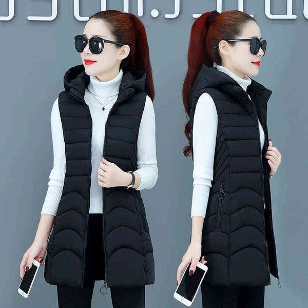 down cotton waistcoat women's middle and long style autumn winter thickened large size mother's vest korean slim, Black;white
down cotton waistcoat women's middle and long style autumn winter thickened large size mother's vest korean slim, Black;white
