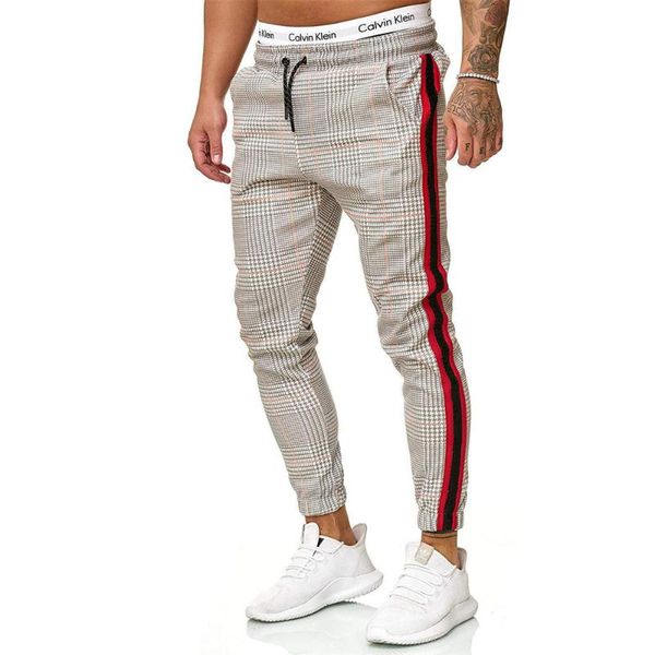 men's pants men plaid print sports trousers middle waist drawstring long with pockets for spring autumn, Black
men's pants men plaid print sports trousers middle waist drawstring long with pockets for spring autumn, Black
