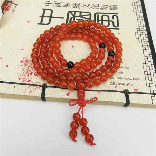 lovers' natural red agate bracelet 6mm108 long string black agate beads bracelet jewelry
lovers' natural red agate bracelet 6mm108 long string black agate beads bracelet jewelry