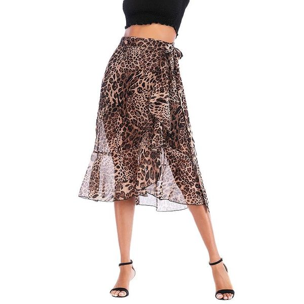 vintage leopard print women midi skirt high waist asymmetrical ruffle irregular casual skirts, Black
vintage leopard print women midi skirt high waist asymmetrical ruffle irregular casual skirts, Black