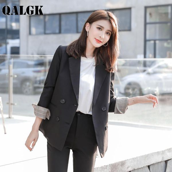 women's suits & blazers suit jacket female 2021 autumn and winter loose casual trousers two-piece temperament fashion slim overalls, White;black
women's suits & blazers suit jacket female 2021 autumn and winter loose casual trousers two-piece temperament fashion slim overalls, White;black