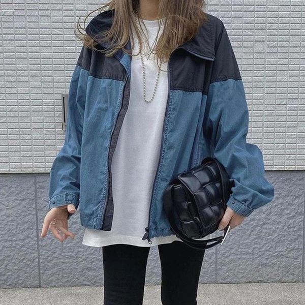 women's jackets letter color block zipper long sleeve loose mid-length patchwork casual office lady simple jacket, Black;brown
women's jackets letter color block zipper long sleeve loose mid-length patchwork casual office lady simple jacket, Black;brown