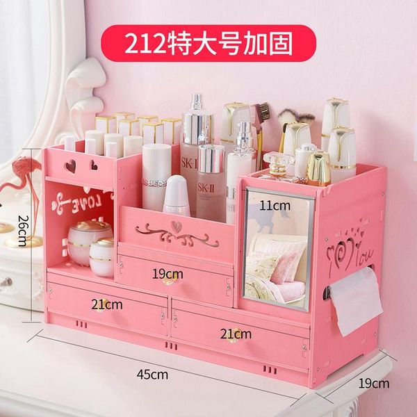cosmetics storage box dressing table skin care jewelry boxes & bins